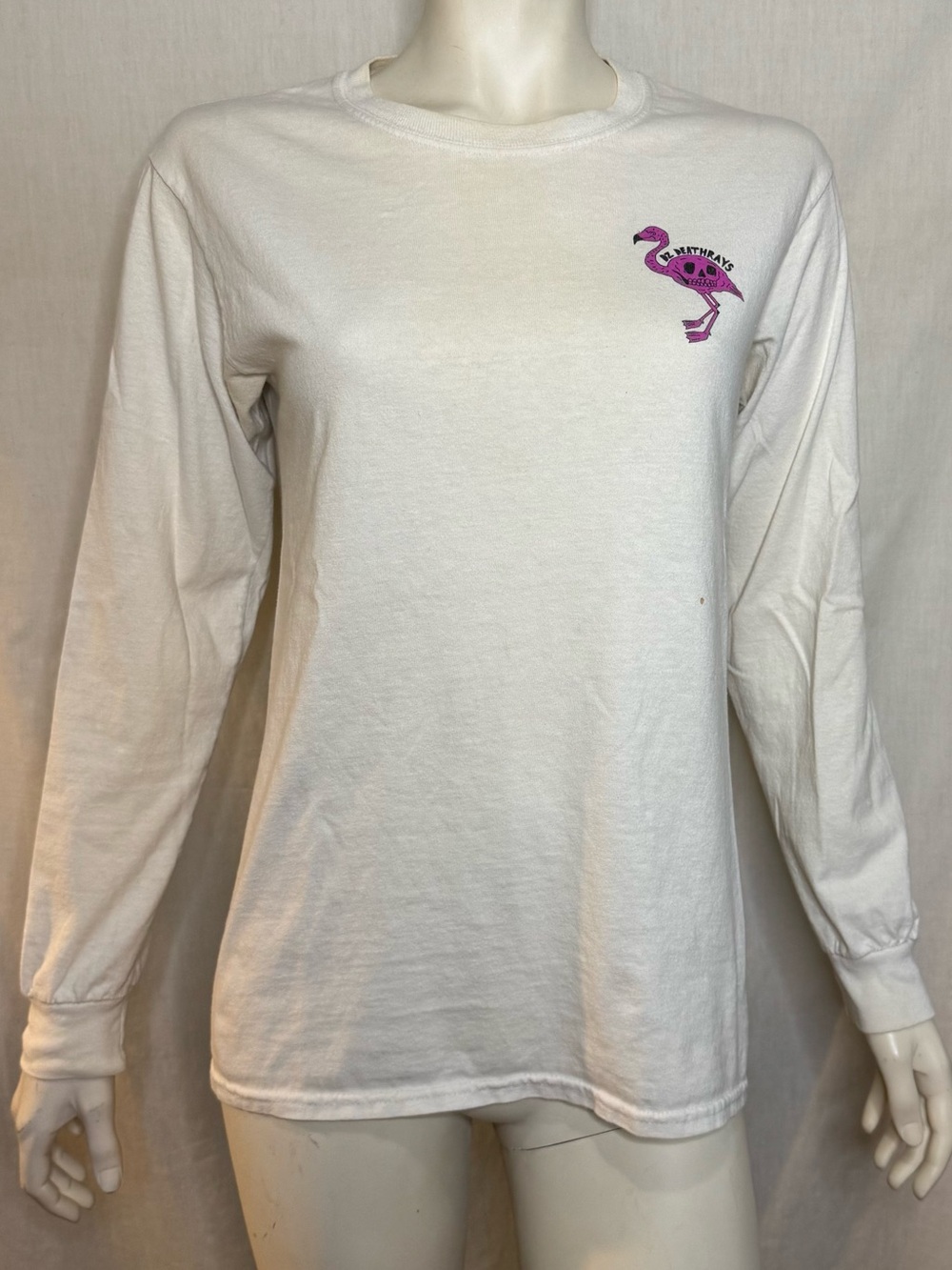 DZ DEATHRAYS band white long sleeve shirt size small